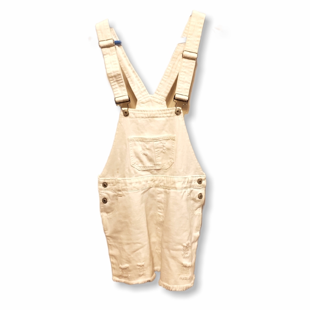 WHITE JEAN OVERALL SKIRT Romwe/Shein